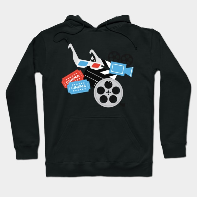 Movie lover Hoodie by Denvertrooper